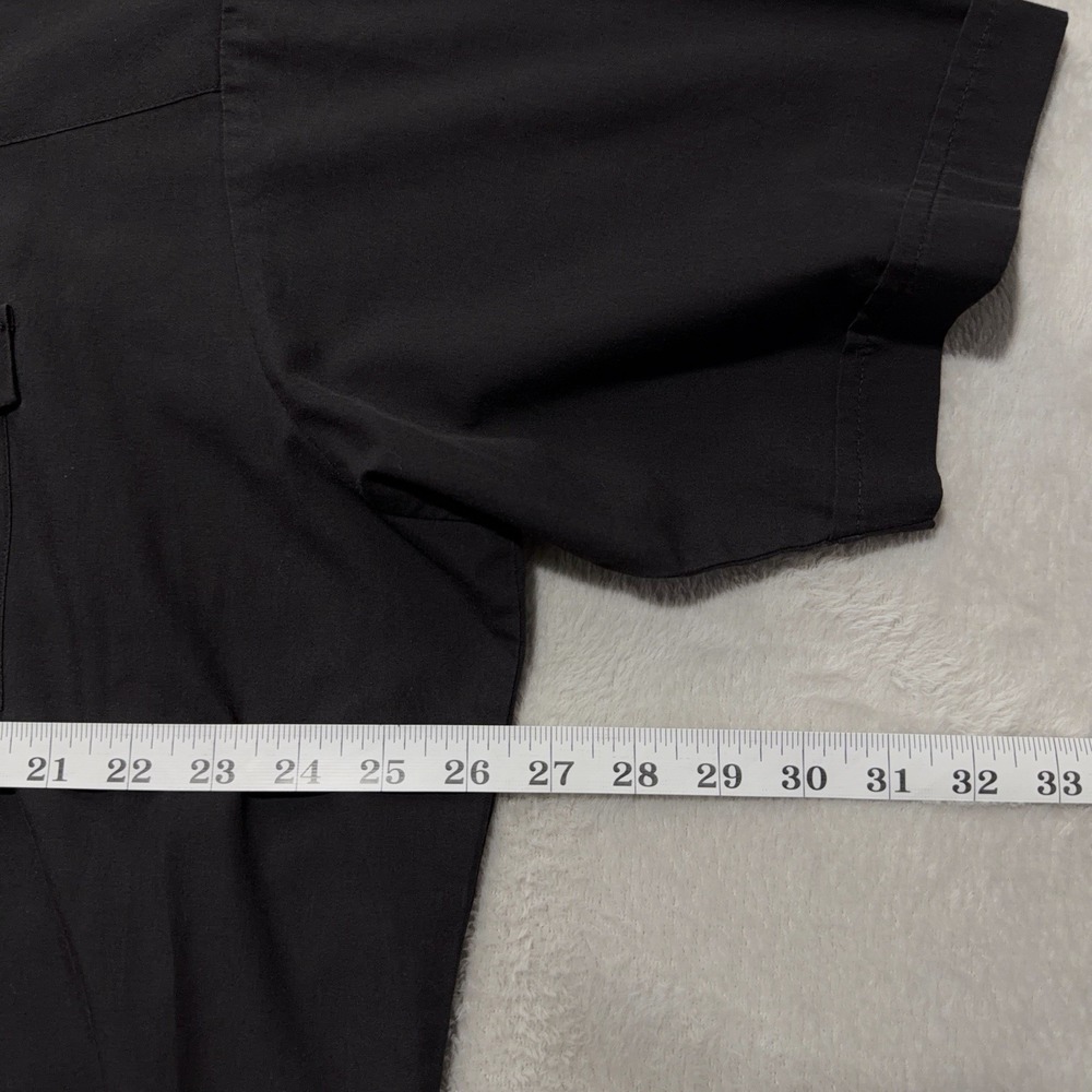 Vintage Ely Cattleman Black Pearl Snap Western Short Sleeve Button Up 2XL 18 - Picture 11 of 12